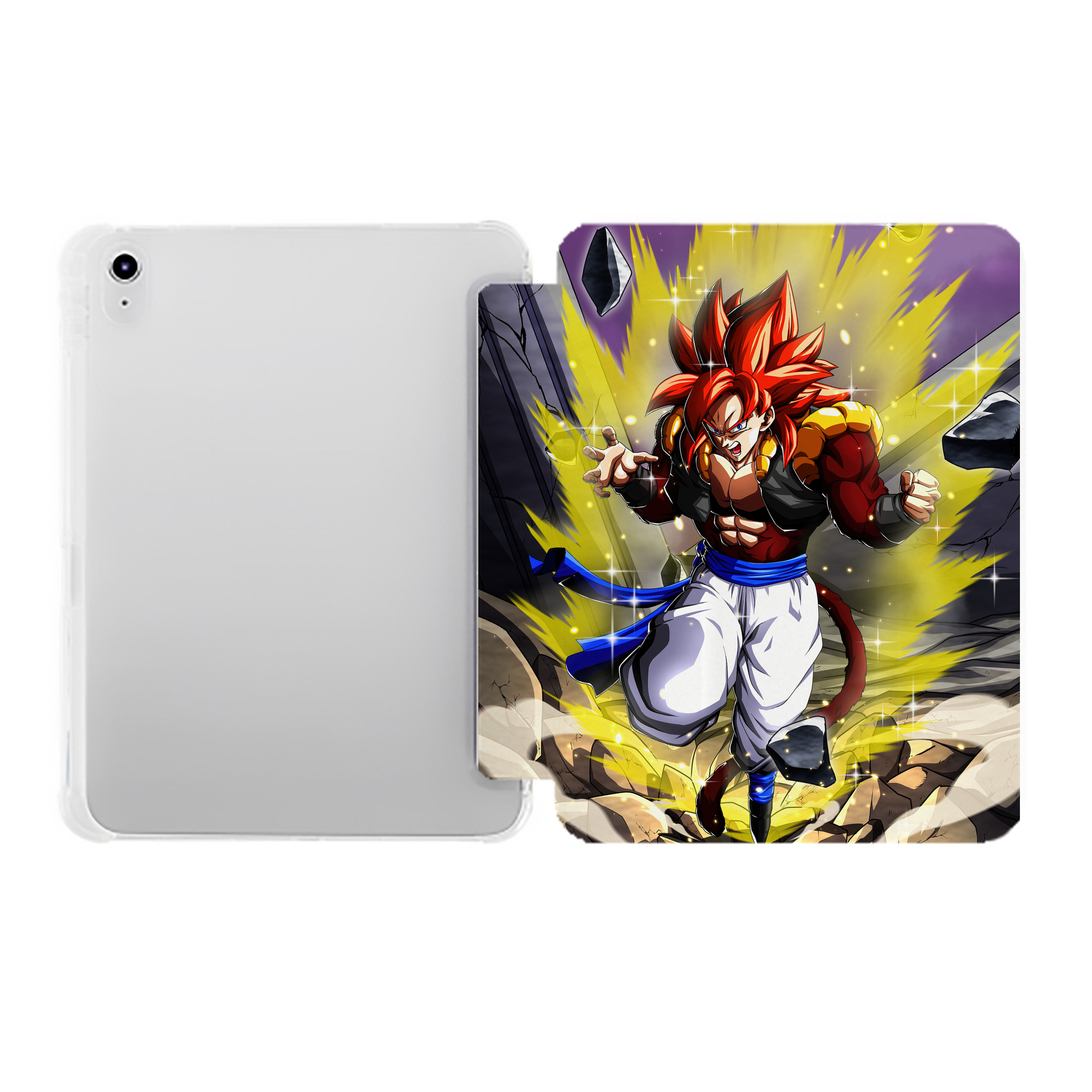 （画像用） ドラゴンボール DRAGON BALL IPad ケース ペン収納付き 三つ折りスタンド PUレザー×シリコン 対応機種9.5/10.5/10.9インチ